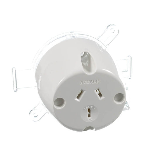 Clipsal 413 10amp Single Socket Outlet 250v