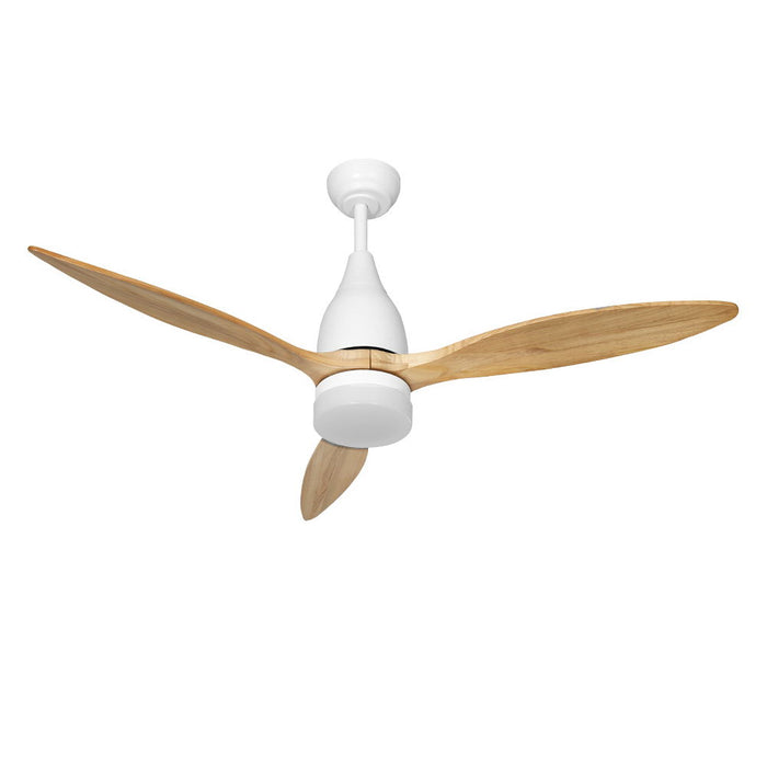 Devanti 52'' Ceiling Fan AC Motor w/Light w/Remote - Light Wood