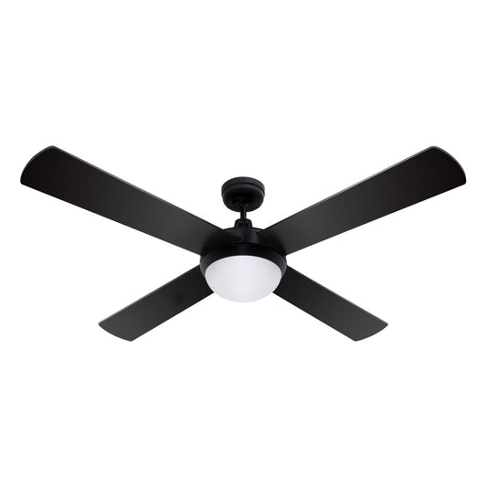 Devanti 52'' Ceiling Fan AC Motor w/Light w/Remote - Black