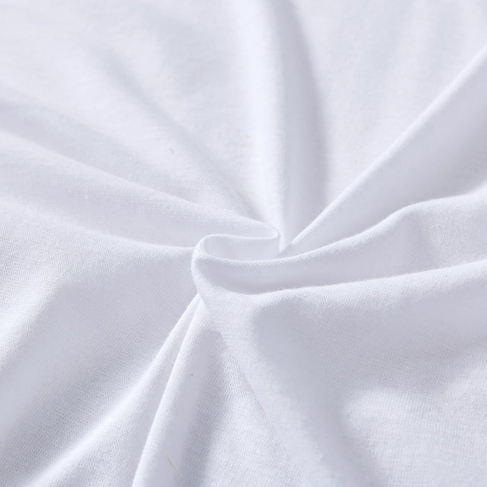 Cotton Quilt Cover Set - White - King