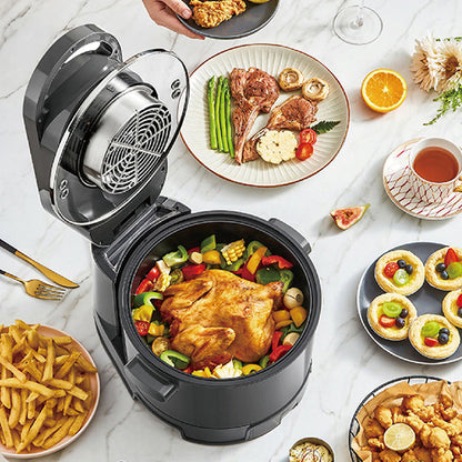 Hoper Layer Multi-functional 2 in 1 air fryer & smokeless BBQ grill  KZ-50